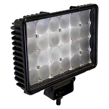 Peterson 915-MV Led Work Light, Rectangular, Pedestal-Mount 3600 Lumen 5″X7″ Multi-Volt, White, Box