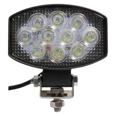 Peterson 919-MV Led Work Light, Oval, Pedestal-Mount, 1900 Lumen 4.75″X3.25″Multi-Volt, White, Box