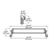 Peterson V934-MV Led Work Light Bar, Double Row, 22″, 6000 Lumen, White, Box