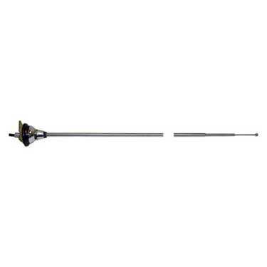 Peterson 95020-1 Antenna, Universal, Stainless Steel, Top-Mount, 47″ Cable, 38″ Mast, Viz Pack