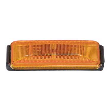 Peterson M154KA Incandescent Marker/ Clearance, Pc-Rated, Rectangular, Kit, 3.91″X1.20″, Amber, Bulk Pack