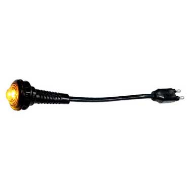 Peterson M177A-HD-BT2 Led 3/4″ Heavy-Duty Pc-Rated Clearance/Marker Light W/ 2 .180 Bullets, Amber, Bulk Pack