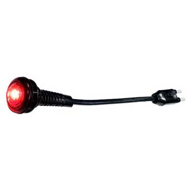 Peterson M177R-HD-BT2 Led 3/4″ Heavy-Duty Pc-Rated Clearance/Marker Light W/ 2 .180 Bullets, Red, Bulk Pack