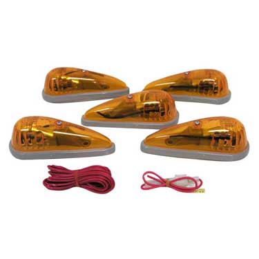 Peterson V118KA Incandescent Cab Marker P2, 5-Light Kit, 5.5″X2.125, Amber, Viz Pack