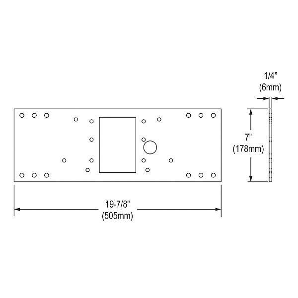 Elkay MPW101 In-wall Mounting Plate for Single-station Non-refrigerated Fountains