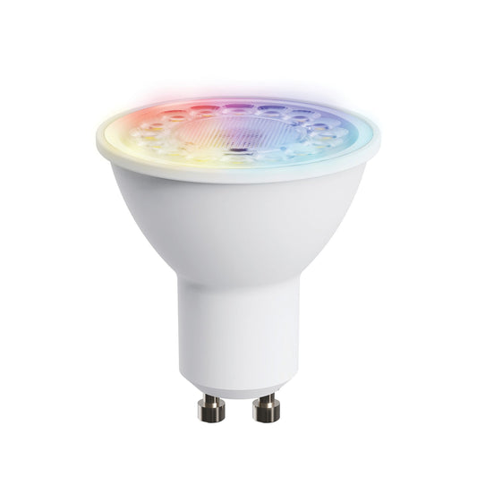 Feit Electric MR16/GU10/RGBW/CA/AG 5W (50W Replacement) RGBW Color GU10 Base MR16 Alexa Google Siri Smart Wi-Fi LED Light Bulb