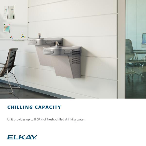 Elkay LZS8S Wall Mount ADA Cooler Filtered Refrigerated Stainless