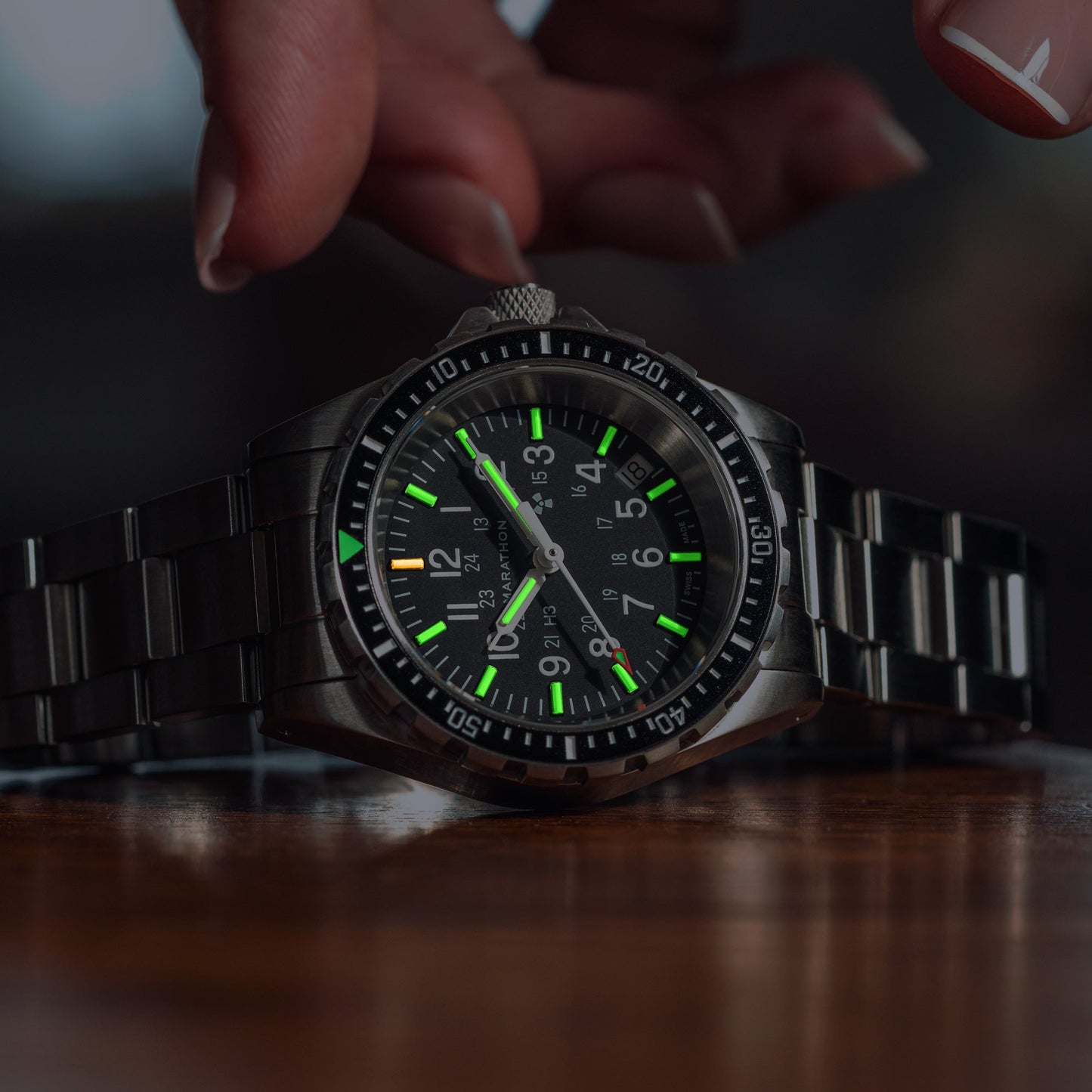 Marathon WW194027SS-0108 Medium Diver's Quartz (MSAR Quartz) - 36mm with Stainless Steel MA Bracelet