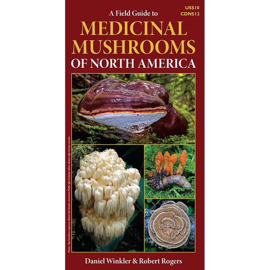 Paradise Clay MSH002 A Field Guide to Medicinal Mushrooms of North America - Folding Pocket Guide