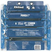 EKLIND TOOL 64808 8 Key Ball Metric Powert Key Set In Pouch 9"Arm
