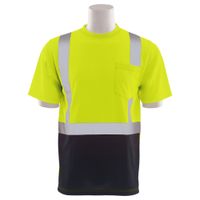 Delta Plus WEL61675HL4X 9006S Type R, Class 2 Birdseye Mesh Short Sleeve T-Shirt, Hi Viz Lime, 4X