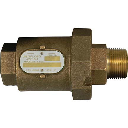 A.Y. McDonald 5032-299 7211-4Em 441 Inline Dual Chk Ufr-V 1 Fnptx1 Mnpt-Nl