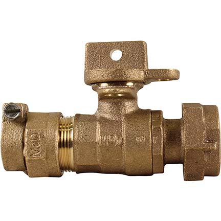 A.Y. McDonald 5129-013 76110Mw-22 3/4X5/8X3/4X3.75 Ball Valve L/Chk Cts X Meter -Nl