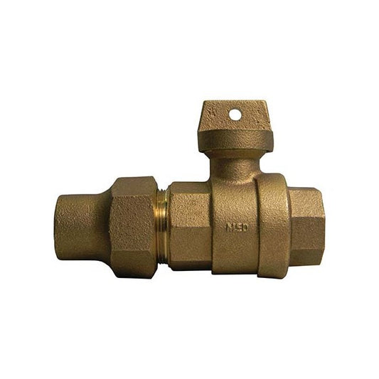 A.Y. McDonald 5132-102 76112 1 1/2 Ball Curb L/Chk Flare X Fnpt -Nl