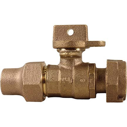 A.Y. McDonald 5132-007 76110Mw 3/4X5/8X3/4 Ball Valve L/Chk Flare X Meter -Nl