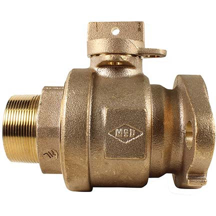 A.Y. McDonald 5132-487 76117Mw 3/4X5/8X3/4 Ball Valve L/Chk Mnpt X Meter-Nl