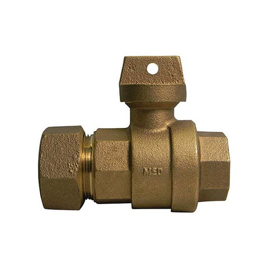 A.Y. McDonald 5132-104 76112T 1 1/2 Ball Curb L/Chk Cts X Fnpt - Nl