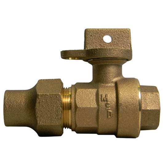 A.Y. McDonald 5132-072 76112W 1X3/4X1 Ball Curb L/Chk Flare X Fnpt -Nl