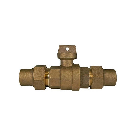 A.Y. McDonald 5142-457 76110 3/4X5/8X3/4 Ball Curb L/Chk Flare X Flare - Nl