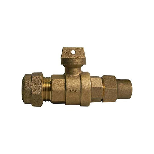 A.Y. McDonald 5183-171 76103Ql 3/4 Ball Curb Cts X Flare-L/Fl Nut- Nl