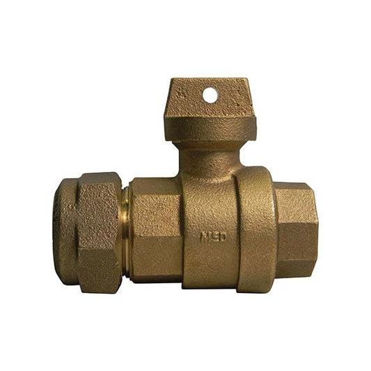 A.Y. McDonald 5149-379 76102Q 1 1/4X1X1 1/4 Ball Curb Cts X Fnpt - Nl