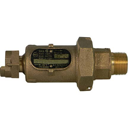 A.Y. McDonald 5135-229 711-3Hb 44 Inline Dck 3/4 Meterx3/4 Mmtr-Nl