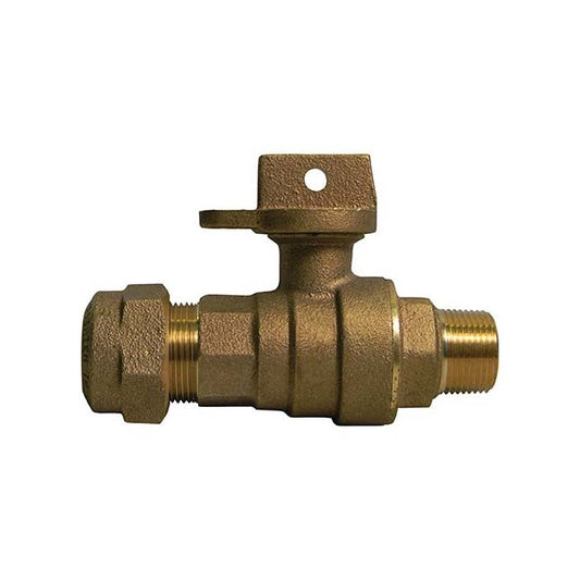 A.Y. McDonald 5142-372 76107Wq 1 1/4 Ball Curb Cts X Mnpt - Nl