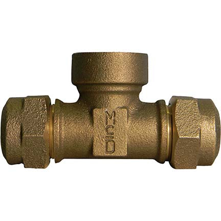 A.Y. McDonald 5120-472 74764-3Q 3/4X1 1/4 Tee - Pep X Pep X Fnpt - Nl