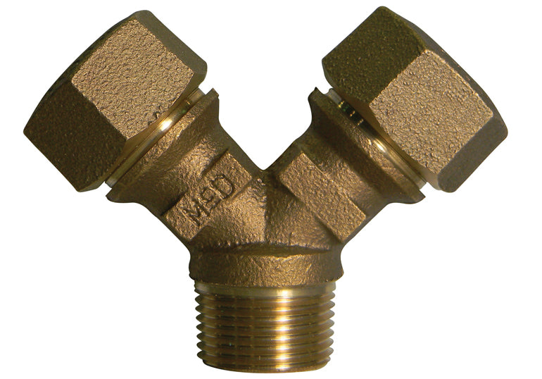A.Y. McDonald 5125-165 708Ysmt 2X1 Y-Branch Mnpt X (Two) Cts -Nl