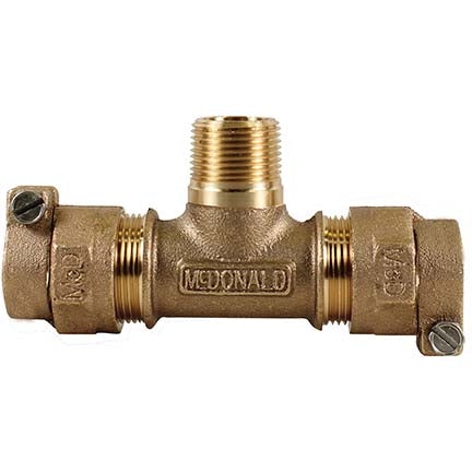A.Y. McDonald 5120-452 74762-44 1X1 1/2 Tee Pvc X Pvc X Mnpt -Nl