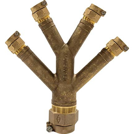 A.Y. McDonald 5127-454 708Y422Wta 2X3/4 Y-Branch Cts X (Four) Cts - Nl