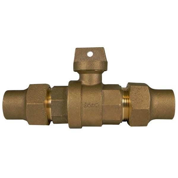 A.Y. McDonald 5129-159 76110 1 1/2 Ball Curb L/Chk Flare X Flare-Nl