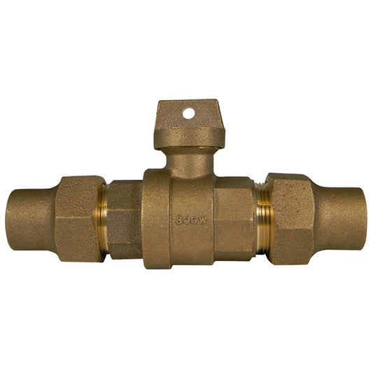 A.Y. McDonald 5129-159 76110 1 1/2 Ball Curb L/Chk Flare X Flare-Nl