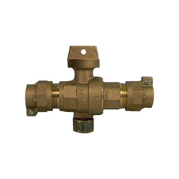 A.Y. McDonald 5131-383 76000-44 1 1/2 Stop&Drain Ball Curb Pvcxpvc -Nl