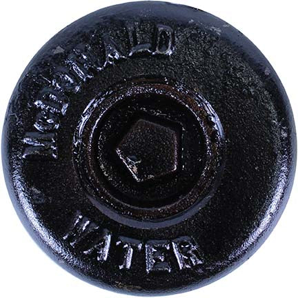 A.Y. McDonald 4510-465 5623Lcp Curb Bx Lid Cast Iron Pentagon Plug 1 1/2 Tap