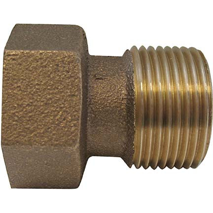 A.Y. McDonald 5137-294 710J23Lg Mtr Adapt L/Gskt - 5/8X3/4 To 3/4 - Nl