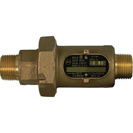 A.Y. McDonald 5135-213 711-3Ma 33 Inline Dchk 3/4 Mnptx5/8 Mmtr-Nl