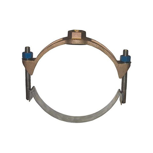 A.Y. McDonald 4148-387 3835F 6X3/4 Ss Sgl Strap Saddle 6.90 X Awwa Flt Gskt