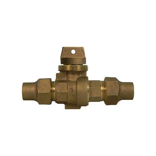 A.Y. McDonald 5142-338 76004 1 1/4 Minn Stp&Dr Ball Curb Flrxflr-Nl