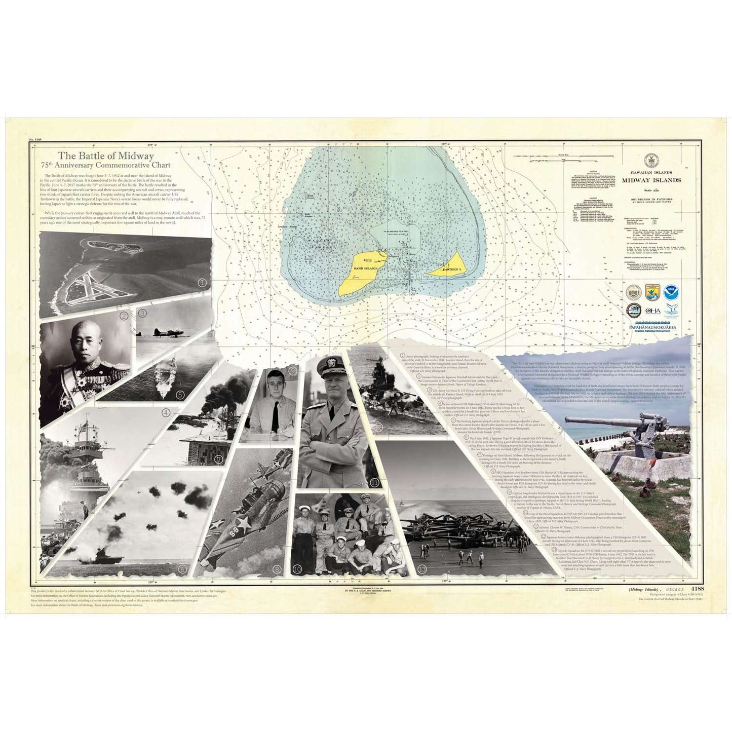 Paradise Clay PAR216 Battle of Midway's 75th Anniversary Commemorative Chart