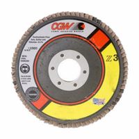 CGW ABRASIVES 30014 3"Roloc-Type T27 Zir Reg60 Grit Flap Disc