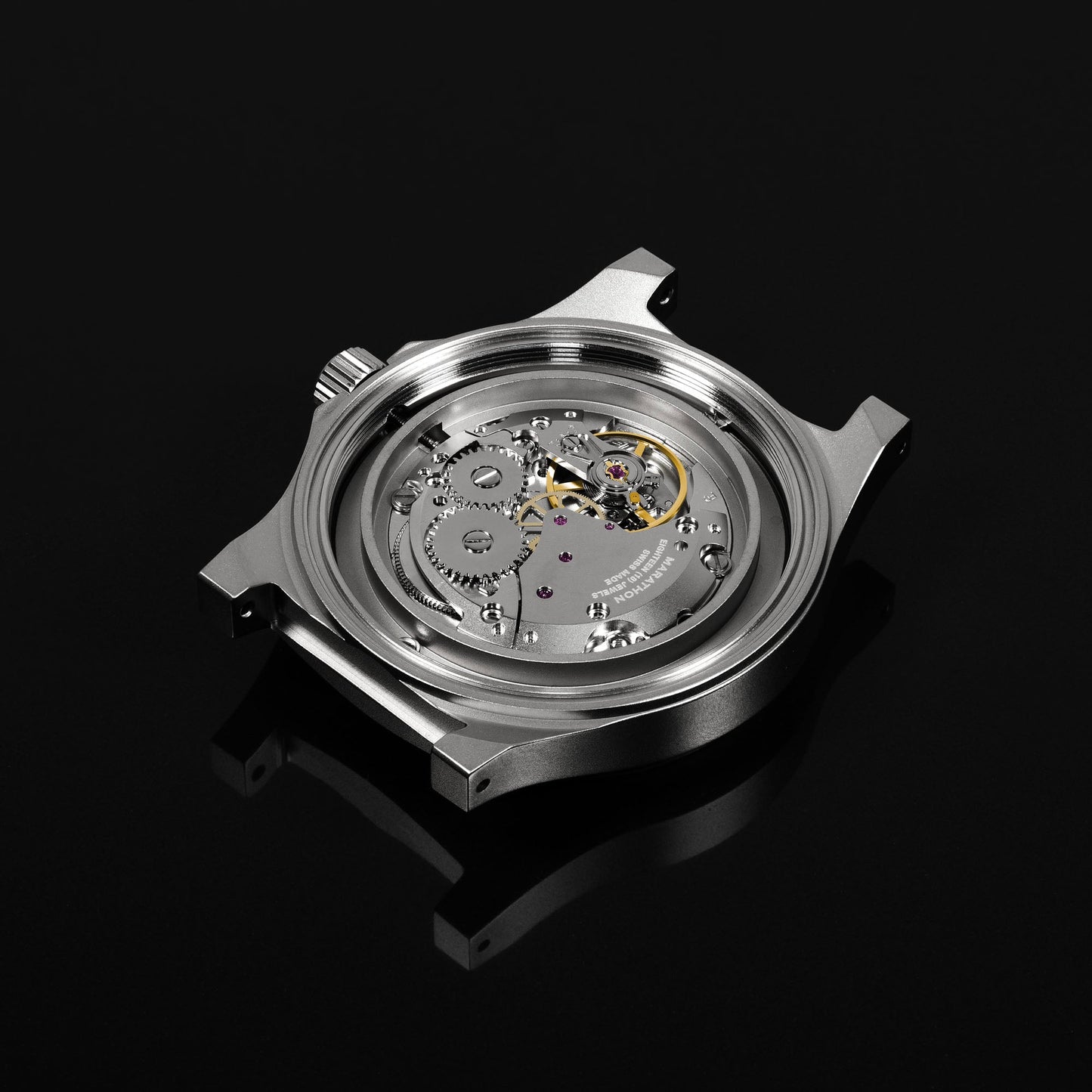 Marathon WW194033SS-4001 41Mm Jeep® Willys Vintage Officer'S Mechanical Colour: Ss/Heritage 3Pc Crazy Horse Leather