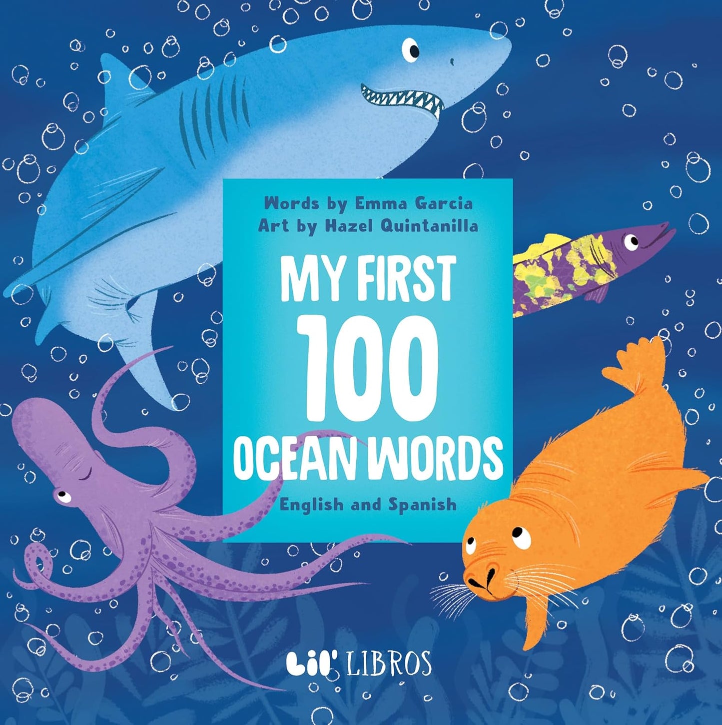 Paradise Clay GSP039 My First 100 Ocean Words in English and Spanish - Board Book