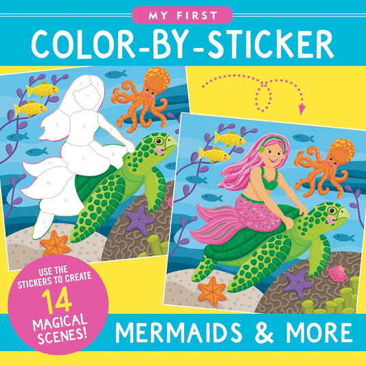 Paradise Clay PPP101 My First Color-by-Sticker - Mermaids & More - Book - Paracay