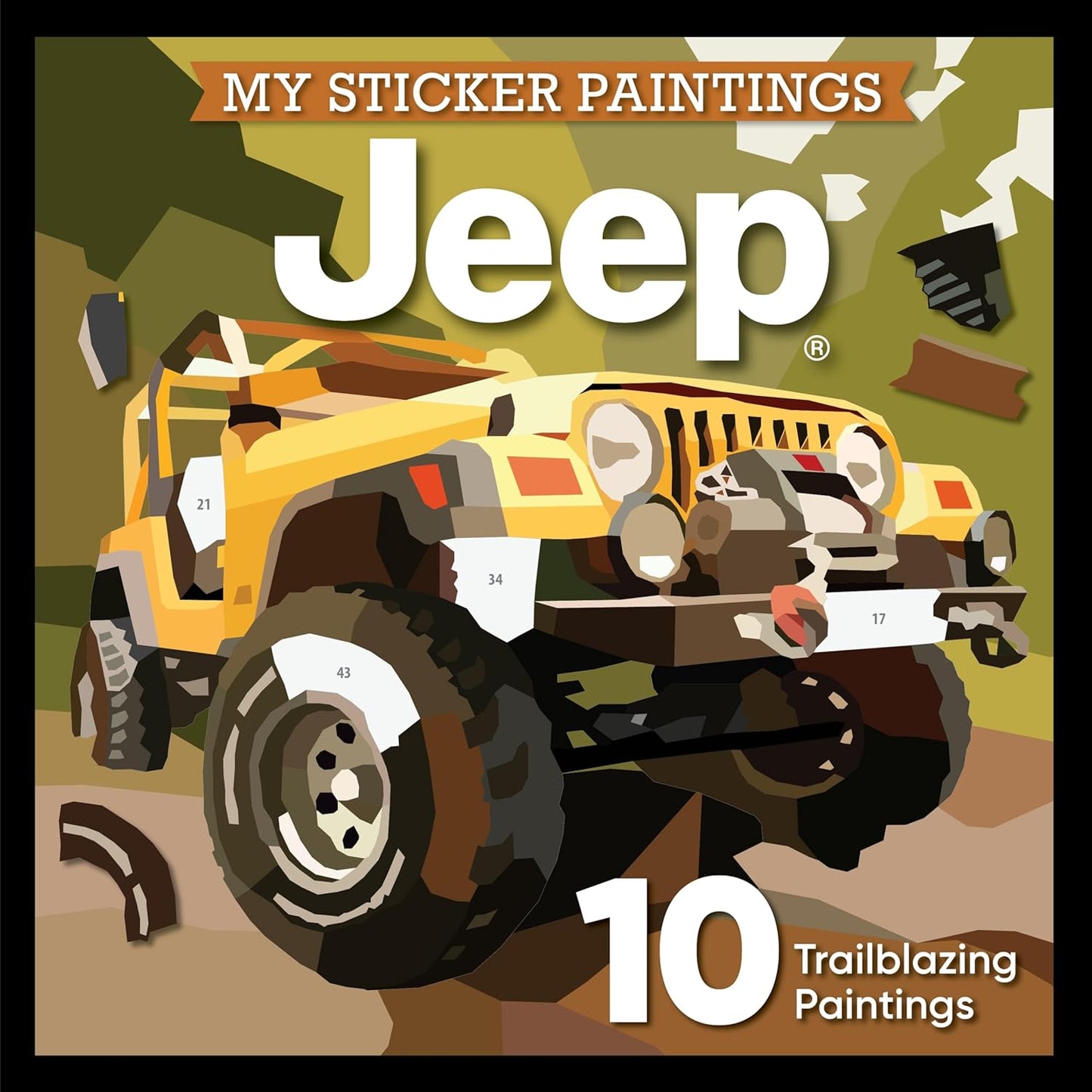 Paradise Clay FCP153 My Sticker Paintings: Jeep (R): 10 Trailblazing Paintings - Sticker Book