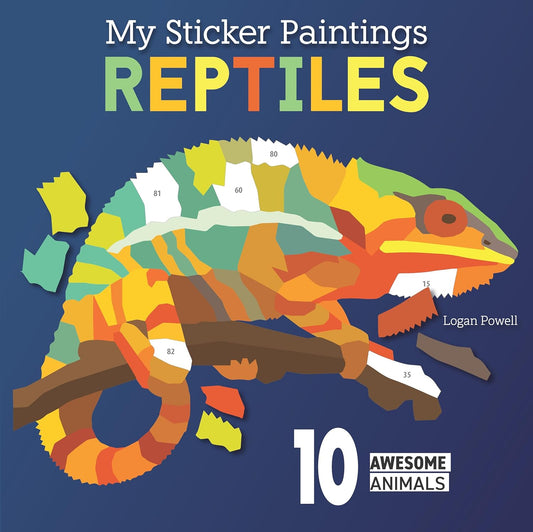 Paradise Clay FCP135 My Sticker Paintings: Reptiles - Book