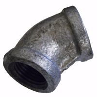Jones Stephens G2350215 1-1/4" Galvanized Iron 90° Elbow, Banded