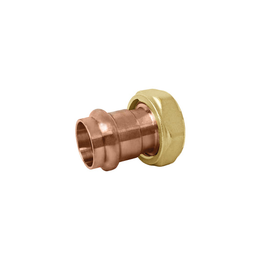 Caleffi NA16264 1/2" Press Fit w/1" Nut