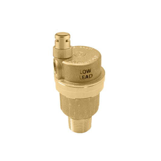 Caleffi NA502640A PLUMBVENT 1/2" NPT Low Lead Air Vent with Hygroscopic Cap