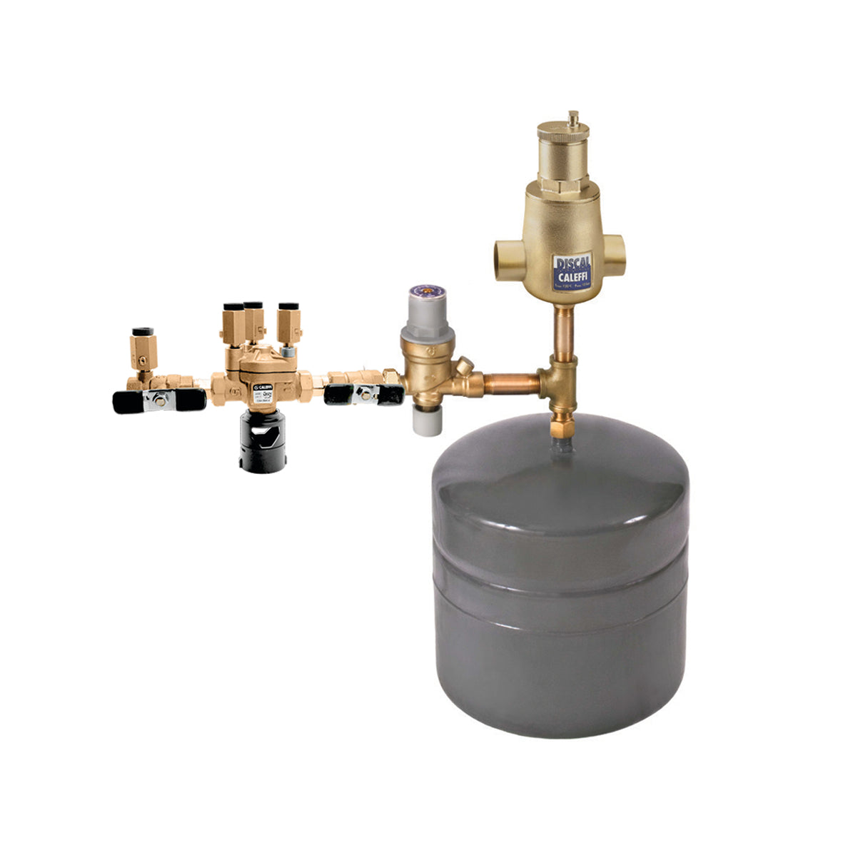 Caleffi NA553362R Boiler Trim Kit, 1" NPT, 4.4Gal with ASSE 1013 Back Flow